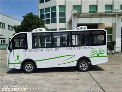  利凯士得带双空调电动观光车 制冷空调观光车